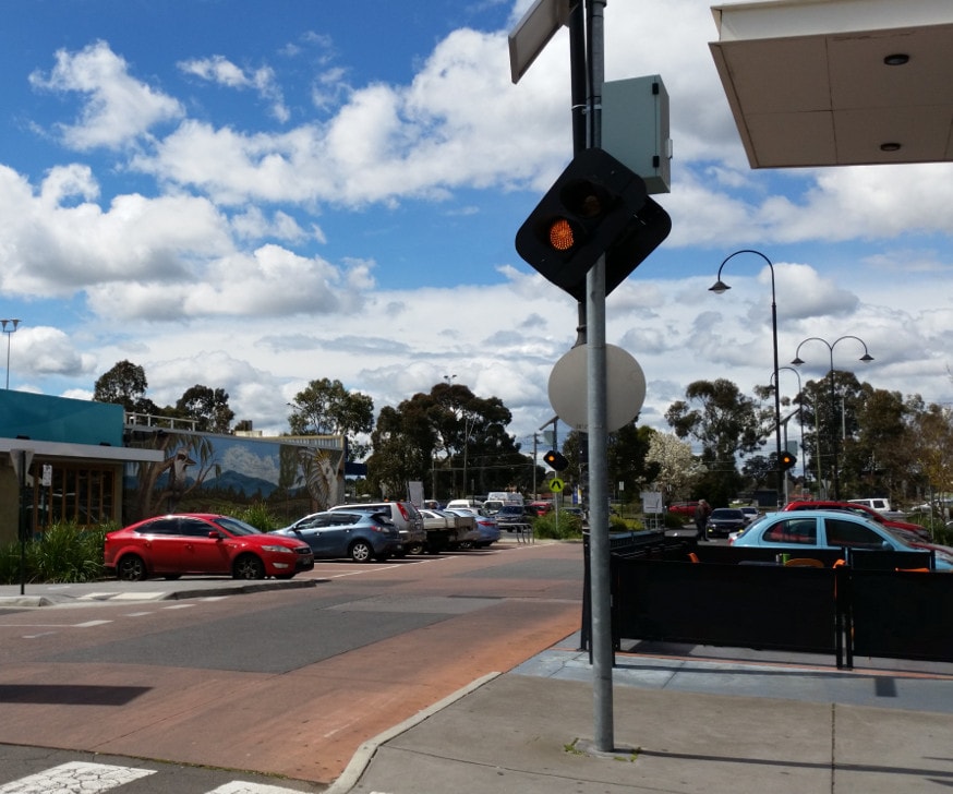 Solar Powered Pedestrian Crossing